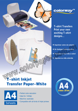 Transfer a calore su maglia bianca da Inkjet 5 fogli